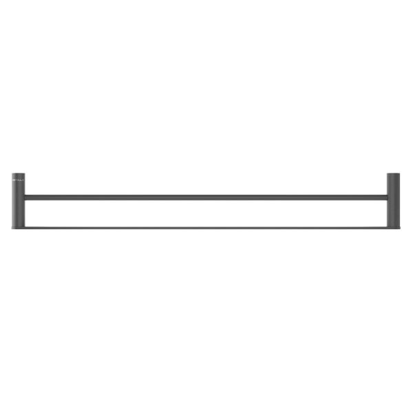 Pinnacles Towel Rail Double 800mm Brushed Gun Metal