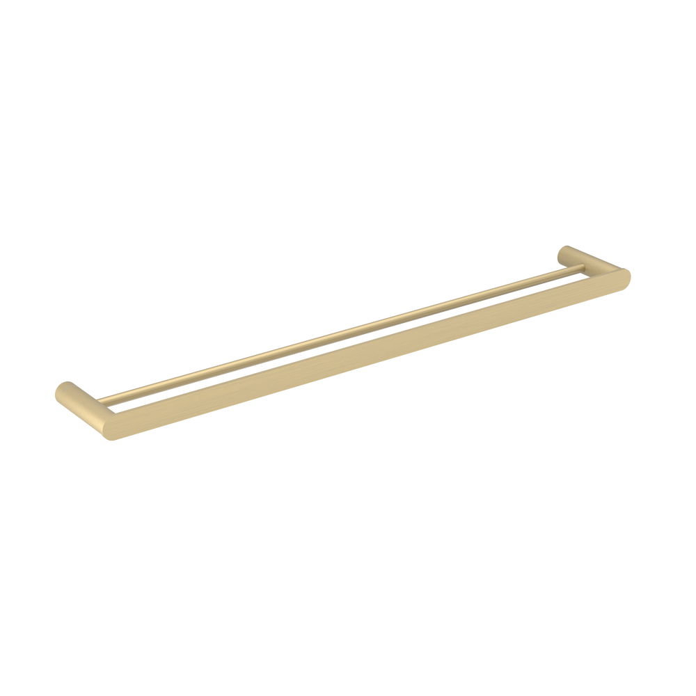 Pinnacles Towel Rail Double 800mm Soft Gold Brushed
