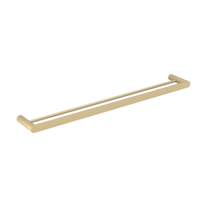 Pinnacles Towel Rail Double 800mm Soft Gold Brushed