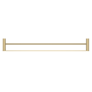 Pinnacles Towel Rail Double 800mm Soft Gold Brushed