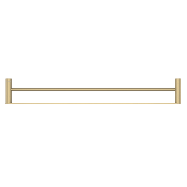 Pinnacles Towel Rail Double 800mm Soft Gold Brushed