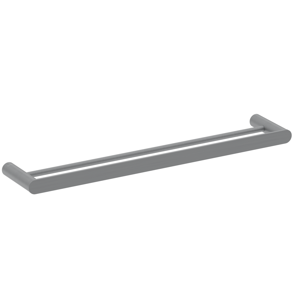 Pinnacles Towel Rail Double 600mm Brushed Gun Metal