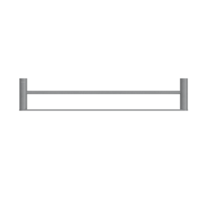 Pinnacles Towel Rail Double 600mm Brushed Gun Metal