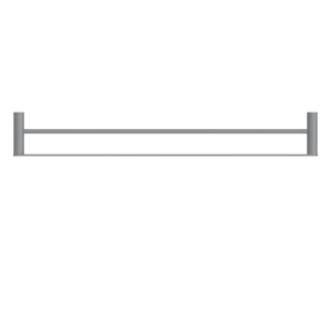 Pinnacles Towel Rail Double 800mm Brushed Gun Metal