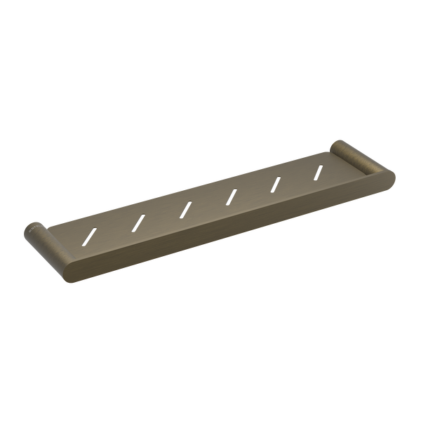 Pinnacles Shower Shelf 500mm Antique Brass