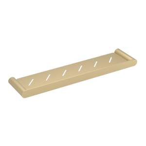 Pinnacles Shower Shelf 500mm Soft Gold Brushed