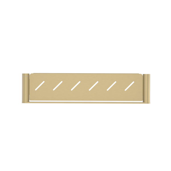 Pinnacles Shower Shelf 500mm Soft Gold Brushed