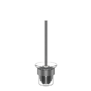 Pinnacles Toilet Brush and Holder Brushed Gun Metal