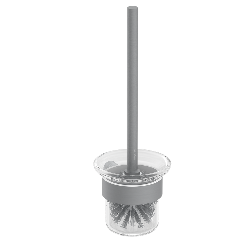 Pinnacles Toilet Brush Holder Brushed Gun Metal