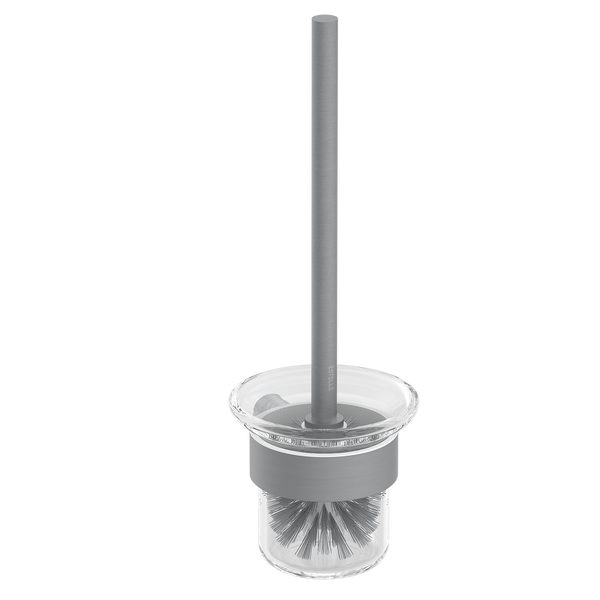 Pinnacles Toilet Brush Holder Brushed Gun Metal