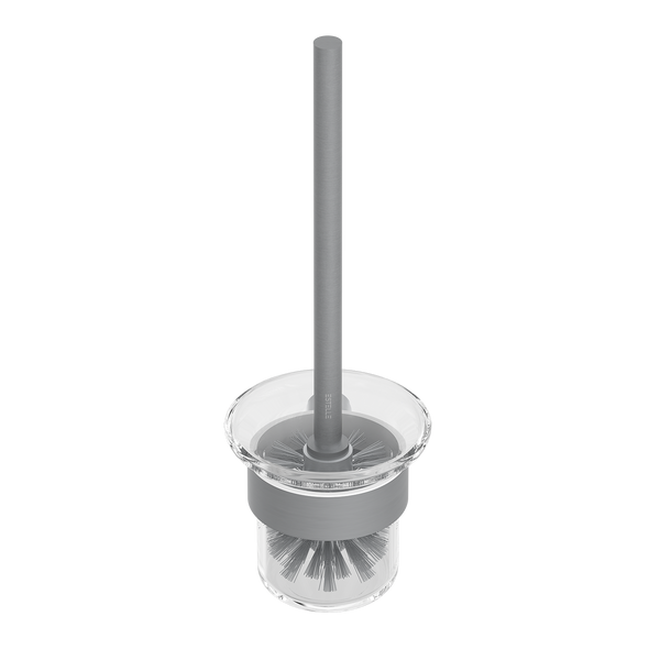 Pinnacles Toilet Brush Holder Brushed Gun Metal