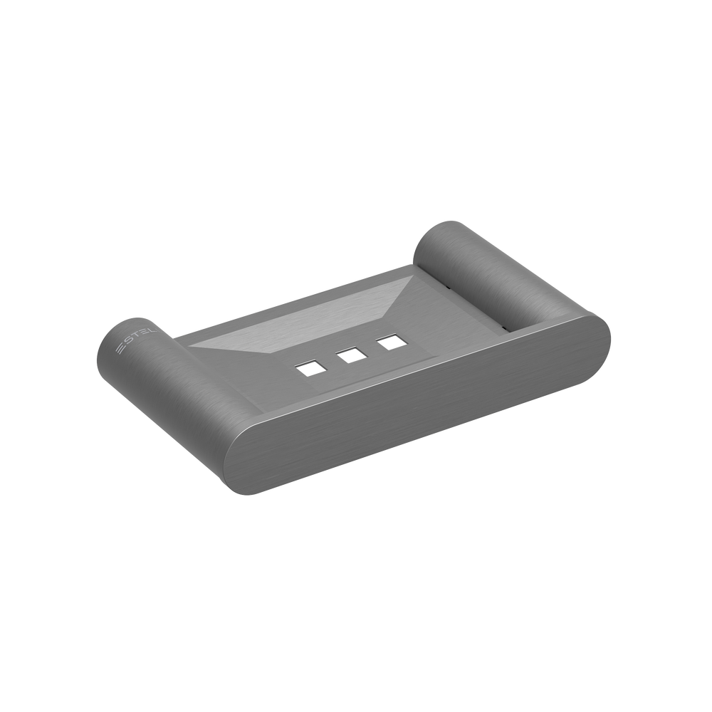 Pinnacles Soap Holder Brushed Gun Metal
