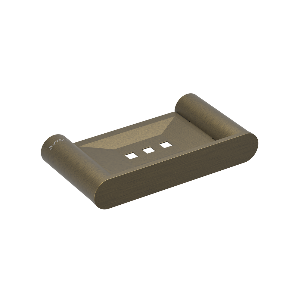 Pinnacles Soap Holder Antique Brass