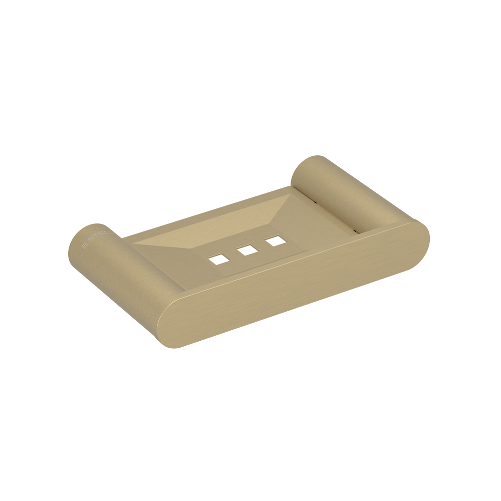 Pinnacles Soap Holder Soft  Gold Brushed