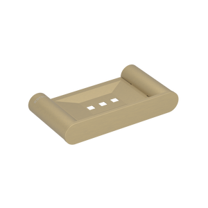 Pinnacles Soap Holder Soft  Gold Brushed