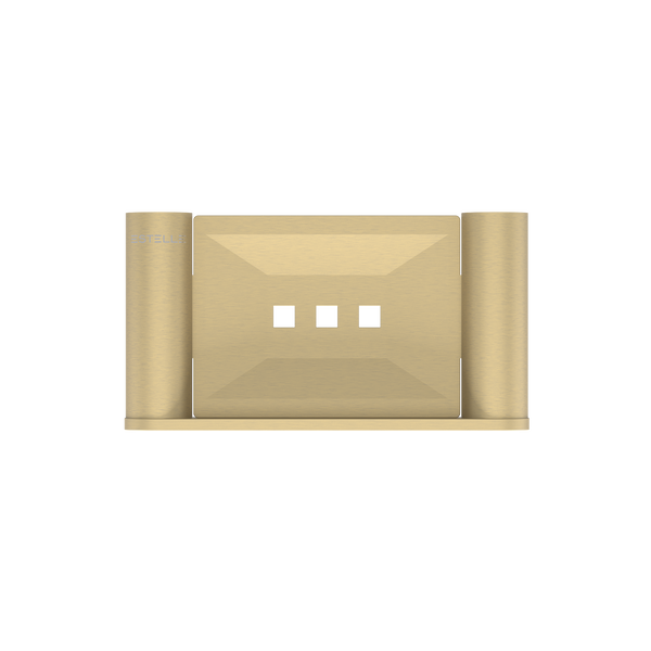 Pinnacles Soap Holder Soft  Gold Brushed