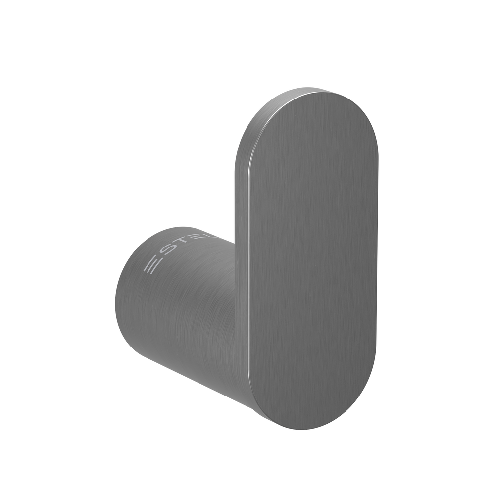 Pinnacles Bathroom Robe Hook Brushed Gun Metal