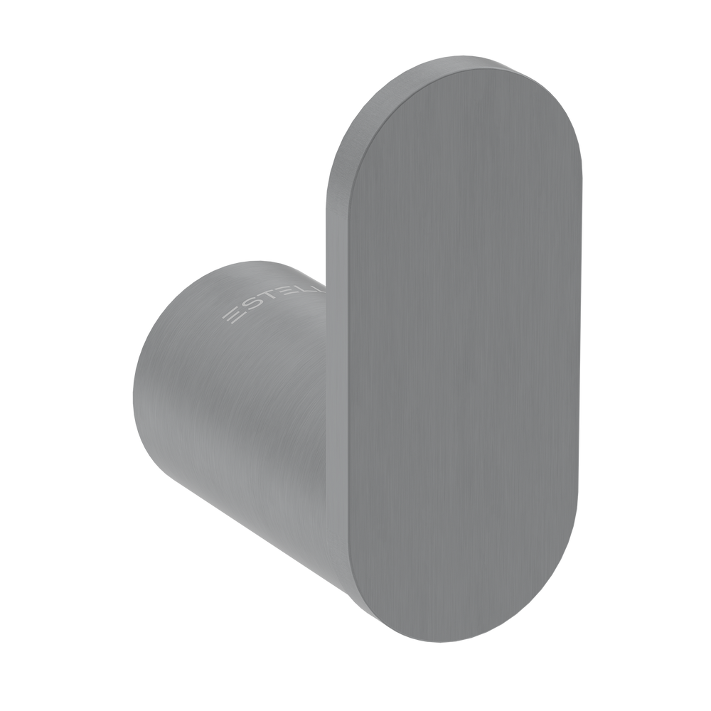 Pinnacles Bathroom Robe Hook Brushed Gun Metal