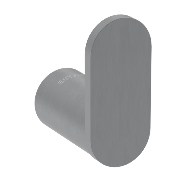 Pinnacles Bathroom Robe Hook Brushed Gun Metal