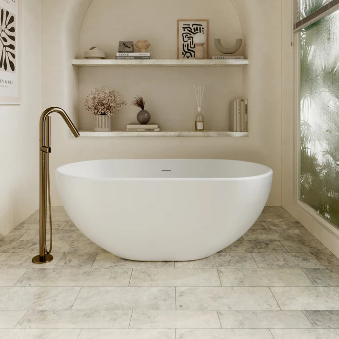 Cassa Egg Shape Bathtub Matte White