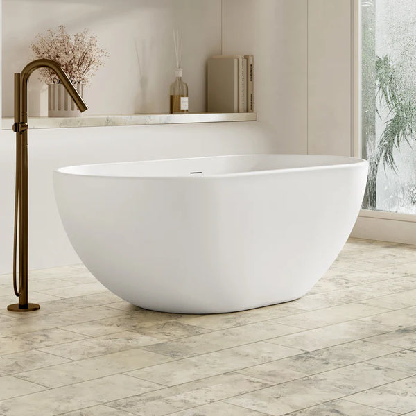 Cassa Egg Shape Bathtub Matte White
