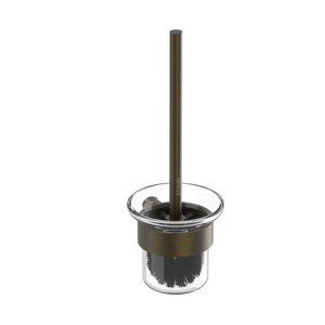 Pinnacles Toilet Brush and Holder Antique Brass