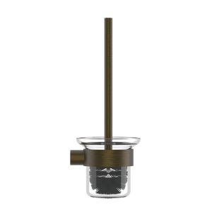 Pinnacles Toilet Brush and Holder Antique Brass