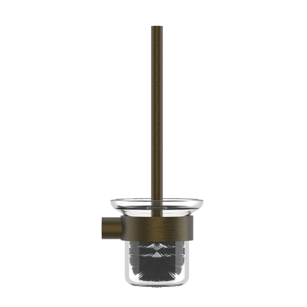Pinnacles Toilet Brush and Holder Antique Brass