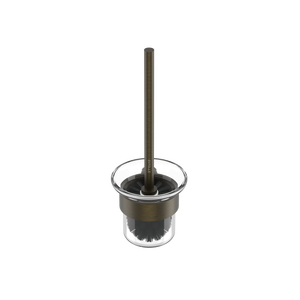 Pinnacles Toilet Brush and Holder Antique Brass