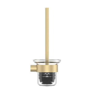 Pinnacles Toilet Brush and Holder Soft Gold Brushed
