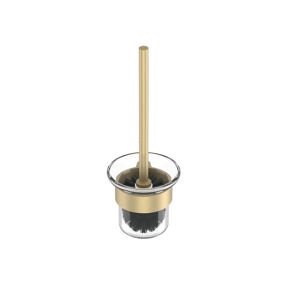 Pinnacles Toilet Brush and Holder Soft Gold Brushed