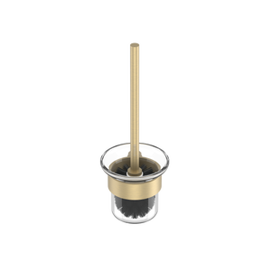 Pinnacles Toilet Brush and Holder Soft Gold Brushed