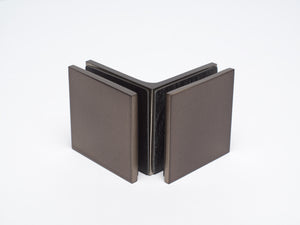 Industry Boutique Glass to Glass 90 Degree Bracket - Onyx Bronze