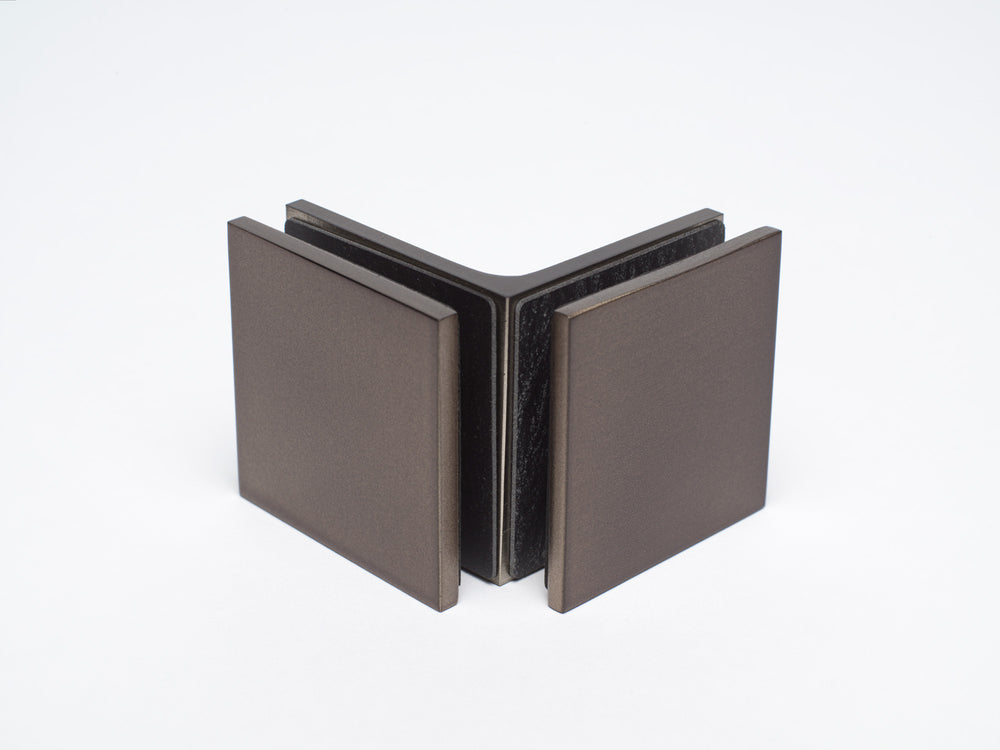 Boutique Range Glass to Glass 90 Degree Bracket - Onyx Bronze