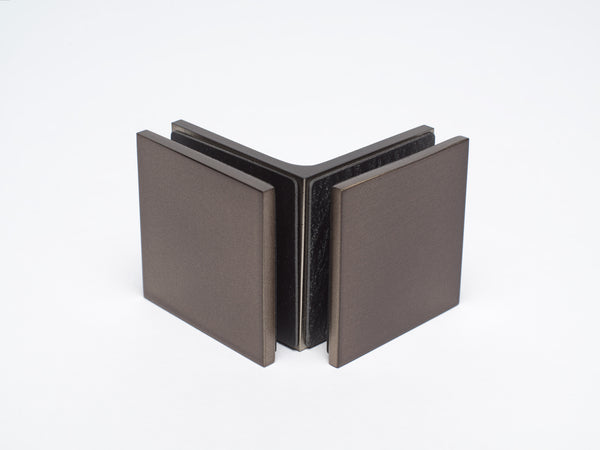 Boutique Range Glass to Glass 90 Degree Bracket - Onyx Bronze
