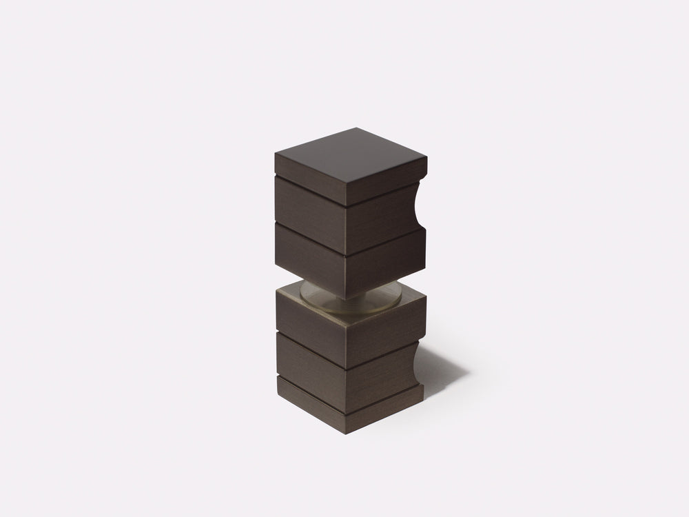 Industry Boutique Square Door Knob -Onyx Bronze