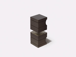 Boutique Range Square Door Knob - Onyx Bronze