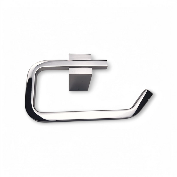 Square Toilet Roll Holder Polished Chrome