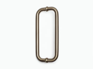 Round Double D Style Double Pull Shower Handle 166 mm - Rosé Champagne