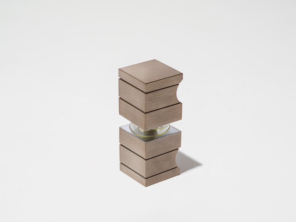 Boutique Range Square Door Knob - Rosé Champagne