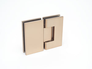 Industry Boutique Glass to Glass 180 Degree Hinge - Rosé Champagne