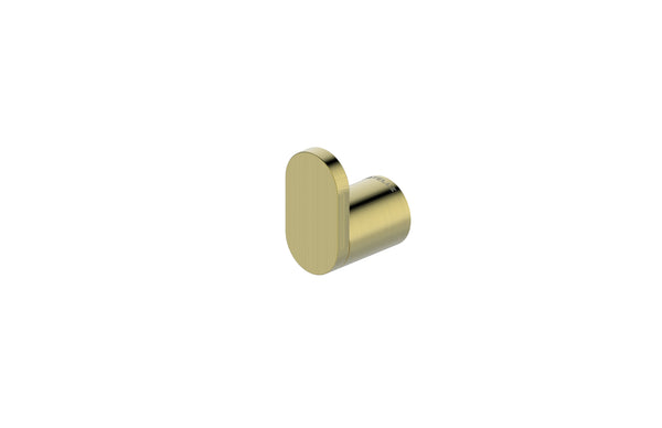 Statesman Bathroom Robe Hook Brushed Brass