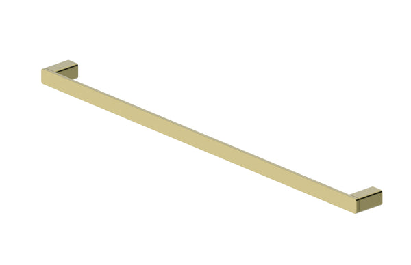 Boston Towel Rail Single  800mm Brushed Brass