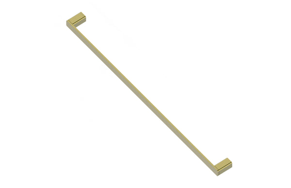 Boston Towel Rail Single  800mm Brushed Brass