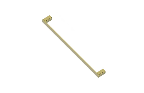 Boston Towel Rail Single 600mm Brushed Brass