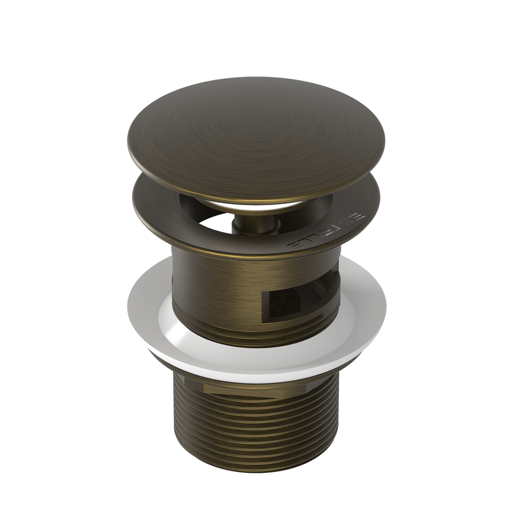 Pinnacles Basin Waste with Overflow Antique Brass