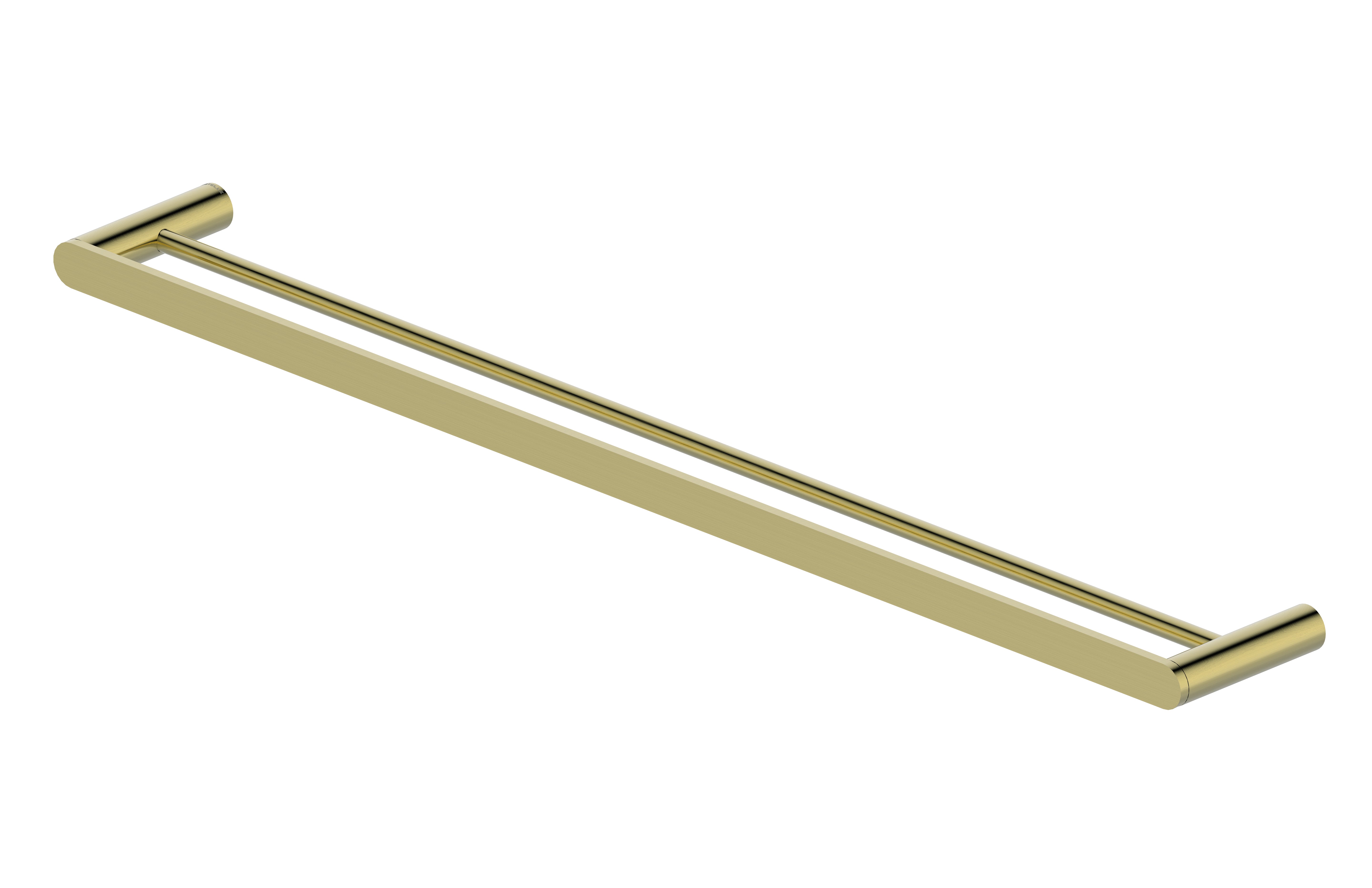 Statesman Towel Rail Double - 800 Brushed Brass Electro