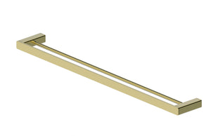 Boston Towel Rail Double 800mm Brushed Brass