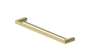 Boston Towel Rail Double 600mm Brushed Brass