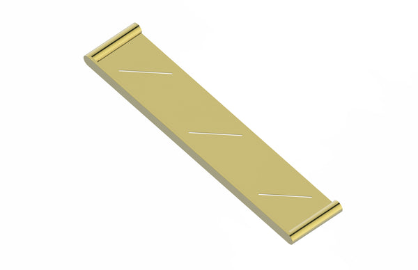 Statesman Shower Shelf  600mm Brushed Brass